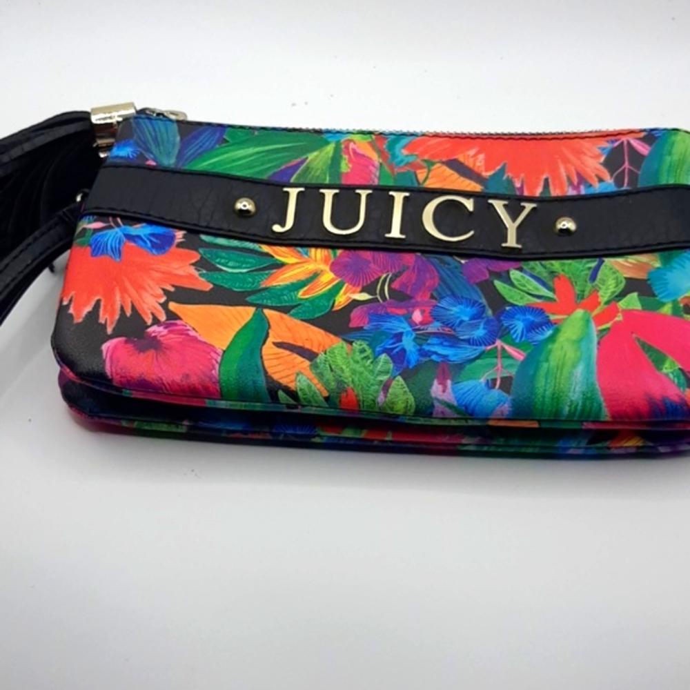 Juicy Couture Floral Wristlet Clutch